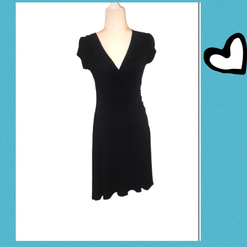 👗 Flattering Stretch Jersey Faux Wrap Dress 👗